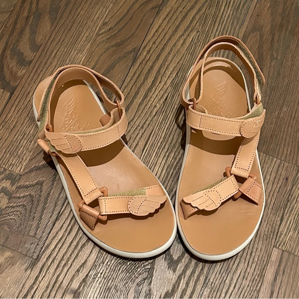 Ancient Greek Sandles Poria Comfort-Vachetta-Nat Natural size 36